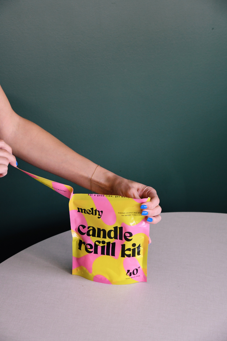 Candle Refill Kit - Eucalyptus, Spearmint & Cucumber Scent | Clean, Fresh Fragrance