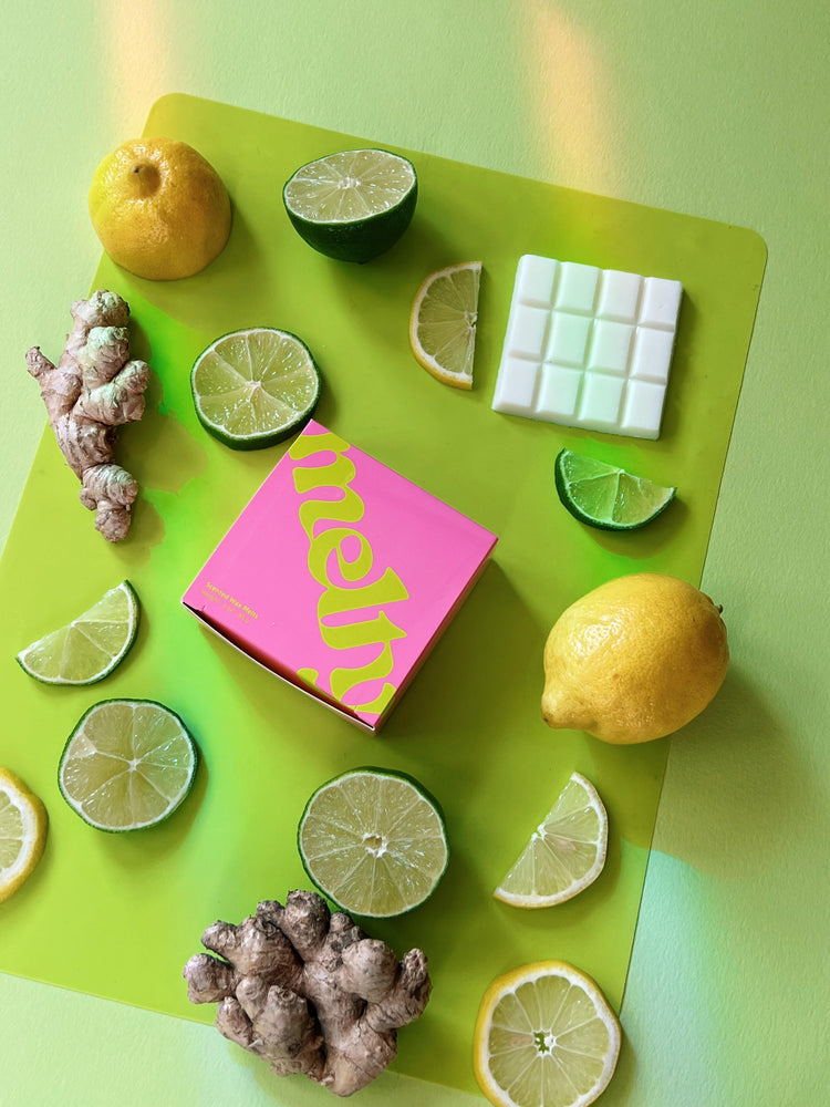 lemon, lime and ginger luxury wax melts (3oz) by themelty.co™