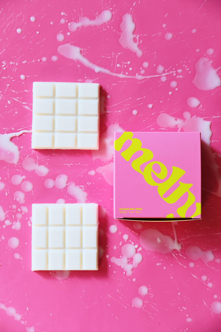 santal vanilla, shea, and sandalwood luxury wax melts (3oz) by themelty.co™