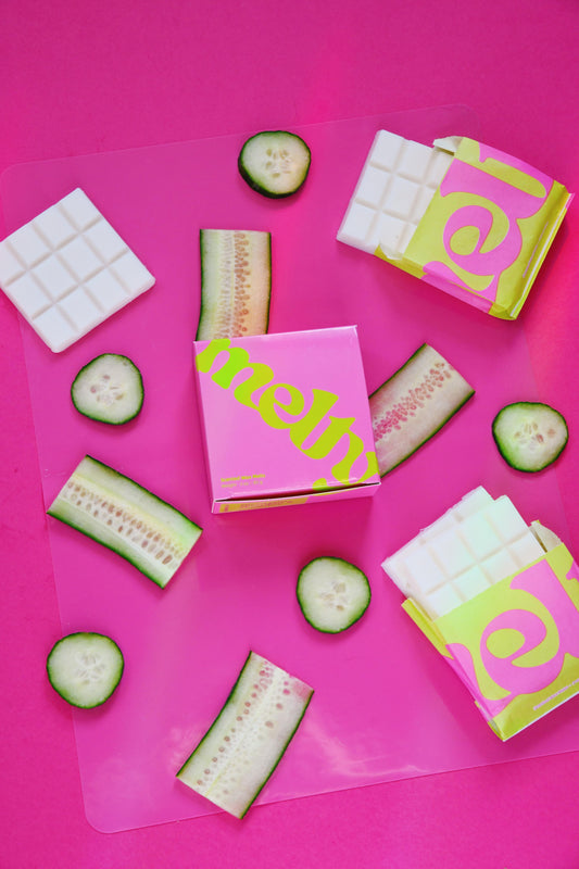 eucalyptus, spearmint and cucumber luxury wax melts (3oz) by themelty.co™