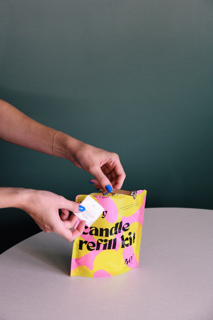 Candle Refill Kit - Eucalyptus, Spearmint & Cucumber Scent | Clean, Fresh Fragrance