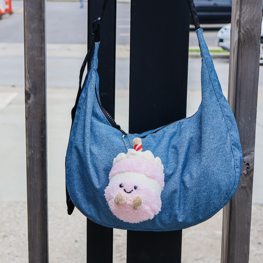 birthday cake bag charm