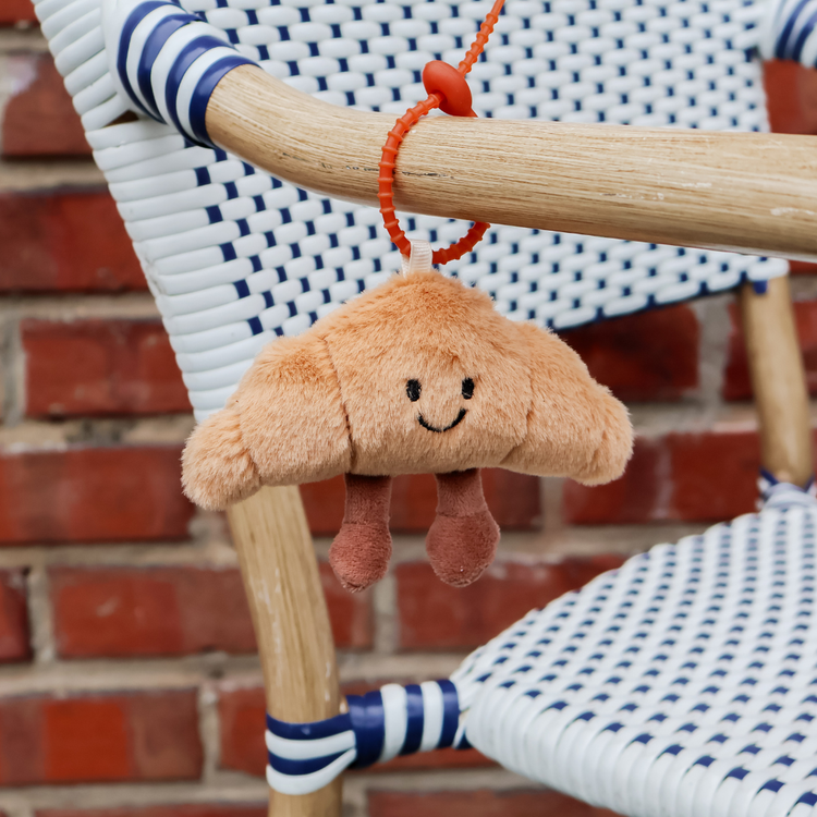 croissant bag charm